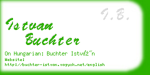 istvan buchter business card